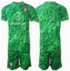 Atletico Madrid Keeper Bortedraktsett Barn 2024-25 Kortermet (+ Korte bukser)