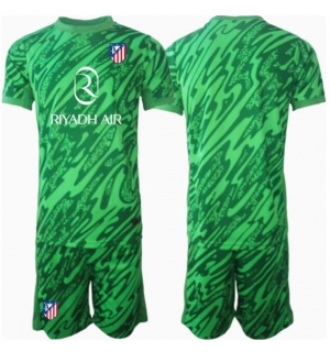 Atletico Madrid Keeper Bortedraktsett Barn 2024-25 Kortermet (+ Korte bukser)