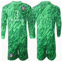 Atletico Madrid Keeper Bortedraktsett Barn 2024-25 Langermet (+ Korte bukser)