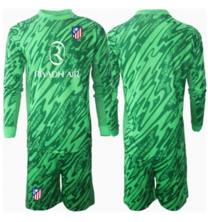 Atletico Madrid Keeper Bortedraktsett Barn 2024-25 Langermet (+ Korte bukser)