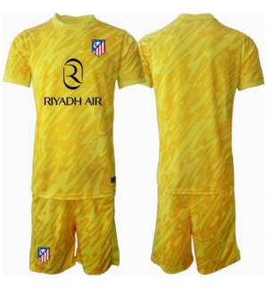 Atletico Madrid Keeper Tredjedraktsett Barn 2024-25 Kortermet (+ Korte bukser)