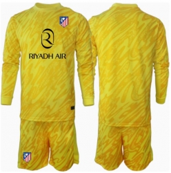 Atletico Madrid Keeper Tredjedraktsett Barn 2024-25 Langermet (+ Korte bukser)