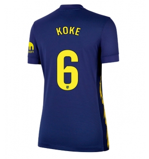 Atletico Madrid Koke #6 Bortedrakt Dame 2025-26 Kortermet