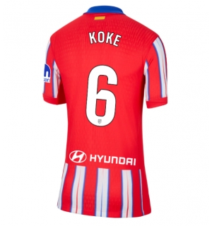Atletico Madrid Koke #6 Hjemmedrakt Dame 2024-25 Kortermet