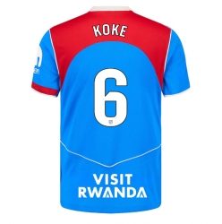 Atletico Madrid Koke #6 Tredjedrakt 2025-26 Kortermet
