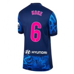 Atletico Madrid Koke #6 Tredjedrakt Dame 2024-25 Kortermet