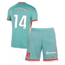 Atletico Madrid Marcos Llorente #14 Bortedraktsett Barn 2024-25 Kortermet (+ Korte bukser)