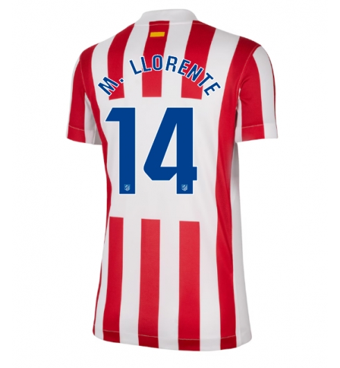 Atletico Madrid Marcos Llorente #14 Hjemmedrakt Dame 2025-26 Kortermet Atletico Madrid Marcos Llorente #14 Hjemmedrakt Dame 2025-26 Kortermet
