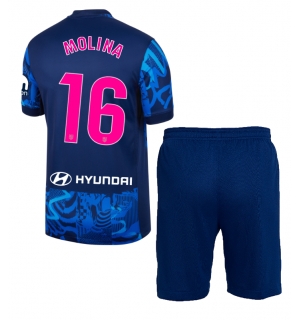 Atletico Madrid Nahuel Molina #16 Tredjedraktsett Barn 2024-25 Kortermet (+ Korte bukser)