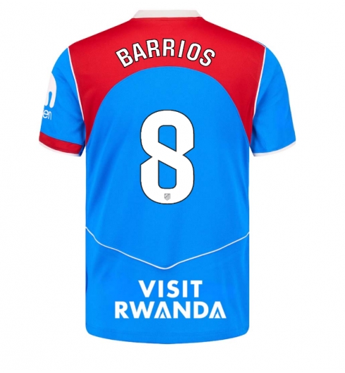 Atletico Madrid Pablo Barrios #8 Tredjedrakt 2025-26 Kortermet Atletico Madrid Pablo Barrios #8 Tredjedrakt 2025-26 Kortermet