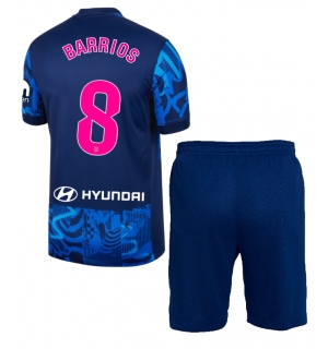 Atletico Madrid Pablo Barrios #8 Tredjedraktsett Barn 2024-25 Kortermet (+ Korte bukser)
