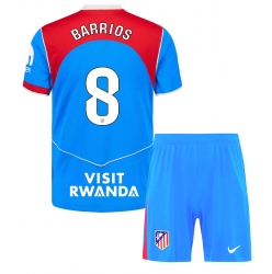 Atletico Madrid Pablo Barrios #8 Tredjedraktsett Barn 2025-26 Kortermet (+ Korte bukser)