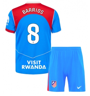 Atletico Madrid Pablo Barrios #8 Tredjedraktsett Barn 2025-26 Kortermet (+ Korte bukser)