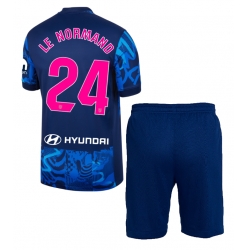 Atletico Madrid Robin Le Normand #24 Tredjedraktsett Barn 2024-25 Kortermet (+ Korte bukser)