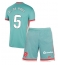 Atletico Madrid Rodrigo De Paul #5 Bortedraktsett Barn 2024-25 Kortermet (+ Korte bukser)