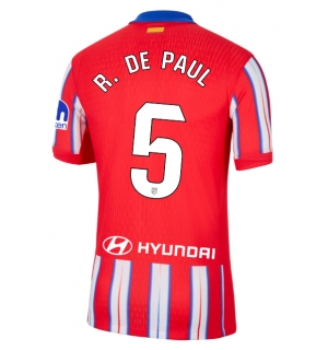 Atletico Madrid Rodrigo De Paul #5 Hjemmedrakt 2024-25 Kortermet