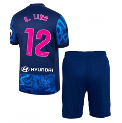 Atletico Madrid Samuel Lino #12 Tredjedraktsett Barn 2024-25 Kortermet (+ Korte bukser)