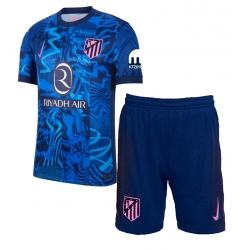 Atletico Madrid Tredjedraktsett Barn 2024-25 Kortermet (+ Korte bukser)