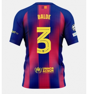 Barcelona Alejandro Balde #3 Hjemmedrakt 2025-26 Kortermet