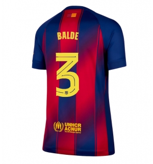 Barcelona Alejandro Balde #3 Hjemmedrakt Dame 2025-26 Kortermet