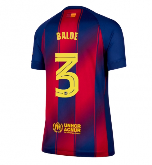 Barcelona Alejandro Balde #3 Hjemmedrakt Dame 2025-26 Kortermet Barcelona Alejandro Balde #3 Hjemmedrakt Dame 2025-26 Kortermet