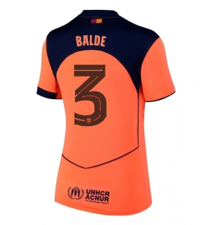 Barcelona Alejandro Balde #3 Tredjedrakt Dame 2025-26 Kortermet