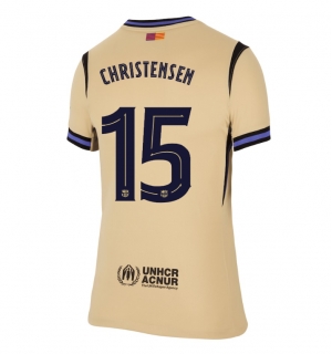 Barcelona Andreas Christensen #15 Bortedrakt Dame 2025-26 Kortermet
