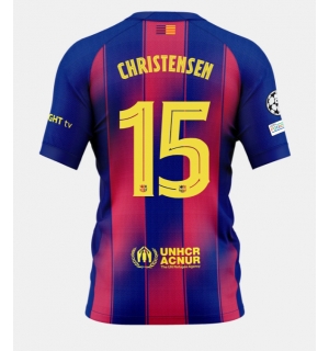 Barcelona Andreas Christensen #15 Hjemmedrakt 2025-26 Kortermet