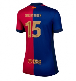 Barcelona Andreas Christensen #15 Hjemmedrakt Dame 2024-25 Kortermet