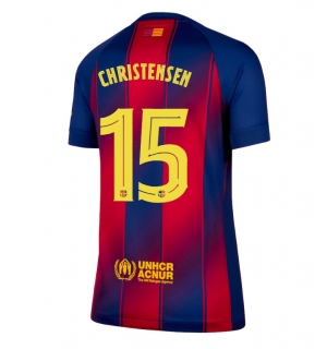 Barcelona Andreas Christensen #15 Hjemmedrakt Dame 2025-26 Kortermet