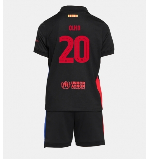 Barcelona Dani Olmo #20 Bortedraktsett Barn 2024-25 Kortermet (+ Korte bukser)