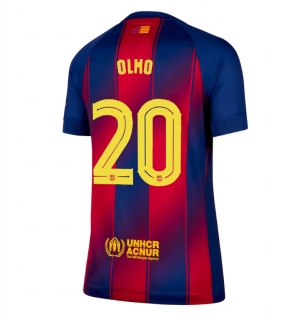 Barcelona Dani Olmo #20 Hjemmedrakt Dame 2025-26 Kortermet