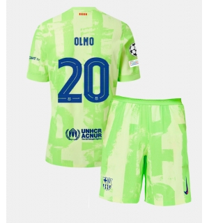 Barcelona Dani Olmo #20 Tredjedraktsett Barn 2024-25 Kortermet (+ Korte bukser)