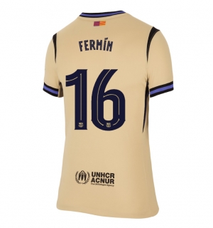 Barcelona Fermin Lopez #16 Bortedrakt Dame 2025-26 Kortermet