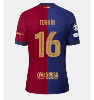 Barcelona Fermin Lopez #16 Hjemmedrakt 2024-25 Kortermet