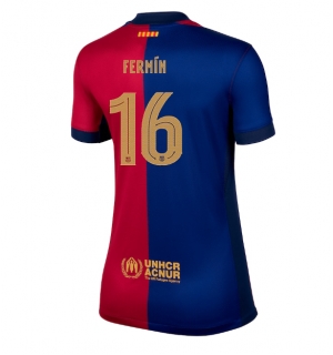 Barcelona Fermin Lopez #16 Hjemmedrakt Dame 2024-25 Kortermet