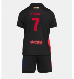Barcelona Ferran Torres #7 Bortedraktsett Barn 2024-25 Kortermet (+ Korte bukser)