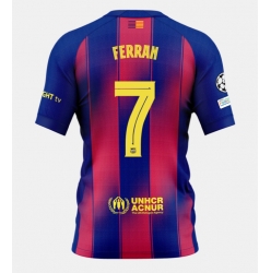Barcelona Ferran Torres #7 Hjemmedrakt 2025-26 Kortermet