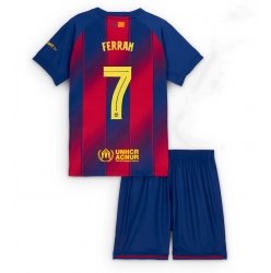 Barcelona Ferran Torres #7 Hjemmedraktsett Barn 2025-26 Kortermet (+ Korte bukser)