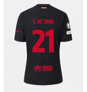 Barcelona Frenkie de Jong #21 Bortedrakt 2024-25 Kortermet