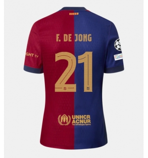 Barcelona Frenkie de Jong #21 Hjemmedrakt 2024-25 Kortermet