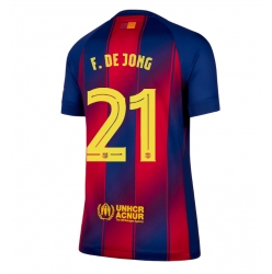Barcelona Frenkie de Jong #21 Hjemmedrakt Dame 2025-26 Kortermet