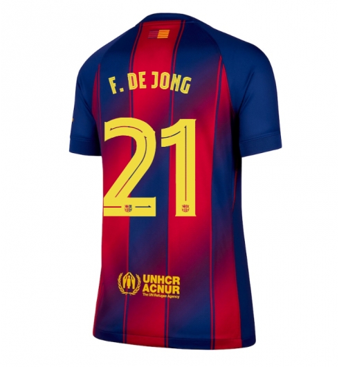 Barcelona Frenkie de Jong #21 Hjemmedrakt Dame 2025-26 Kortermet Barcelona Frenkie de Jong #21 Hjemmedrakt Dame 2025-26 Kortermet