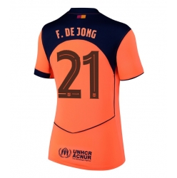 Barcelona Frenkie de Jong #21 Tredjedrakt Dame 2025-26 Kortermet