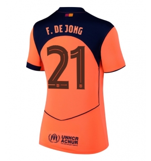 Barcelona Frenkie de Jong #21 Tredjedrakt Dame 2025-26 Kortermet