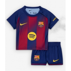 Barcelona Hjemmedraktsett Barn 2025-26 Kortermet (+ Korte bukser)
