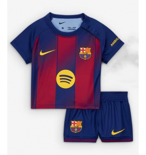 Barcelona Hjemmedraktsett Barn 2025-26 Kortermet (+ Korte bukser)