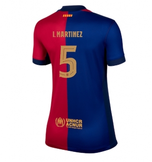 Barcelona Inigo Martinez #5 Hjemmedrakt Dame 2024-25 Kortermet