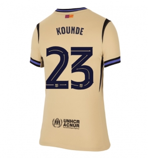 Barcelona Jules Kounde #23 Bortedrakt Dame 2025-26 Kortermet