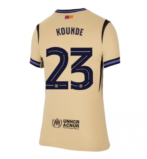 Barcelona Jules Kounde #23 Bortedrakt Dame 2025-26 Kortermet Barcelona Jules Kounde #23 Bortedrakt Dame 2025-26 Kortermet